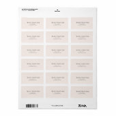 Modern Wedding Etiket (Full Sheet)
