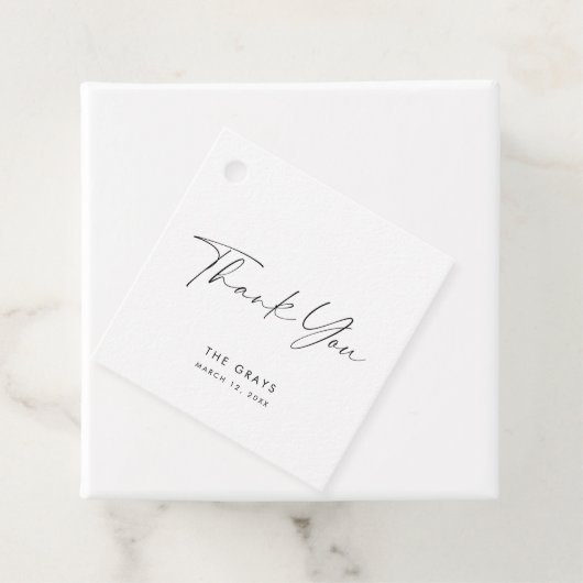 Modern Wedding Favor Label (In situ)