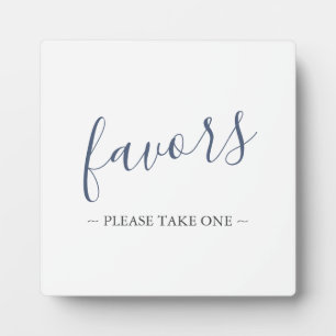 Modern Wedding Favors Sign Fotoplaat