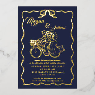 Modern Wedding Folie Uitnodiging