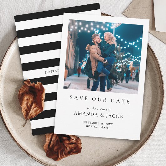 Modern Wedding Foto Save The Date