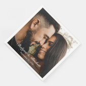 Modern Wedding Foto Servet (Hoek)