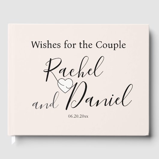 Modern Wedding Gastenboek (Voorkant)