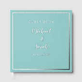 Modern Wedding Guest Book, Minimalist Custom (Recto)