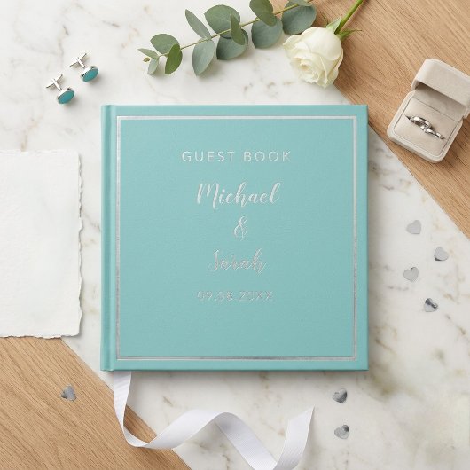 Modern Wedding Guest Book, Minimalist Custom