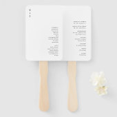 Modern Wedding Handwaaier (Voorkant en achterkant)