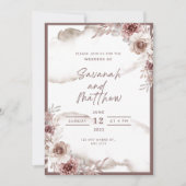 Modern Wedding Invitation Clean Minimal Style (Devant)