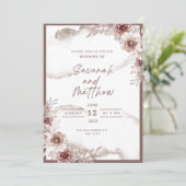 Modern Wedding Invitation Clean Minimal Style (Debout devant)