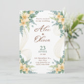 Modern Wedding Invitation Elegant Minimal Layout (Debout devant)