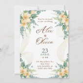 Modern Wedding Invitation Elegant Minimal Layout (Dos)