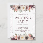 Modern Wedding Invitation Elegant Minimal Layout (Devant)