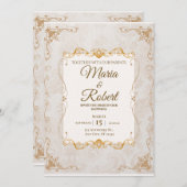 Modern Wedding Invitation | Elegant Romantic (Devant / Derrière)