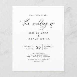 Modern Wedding Invitation Flyer