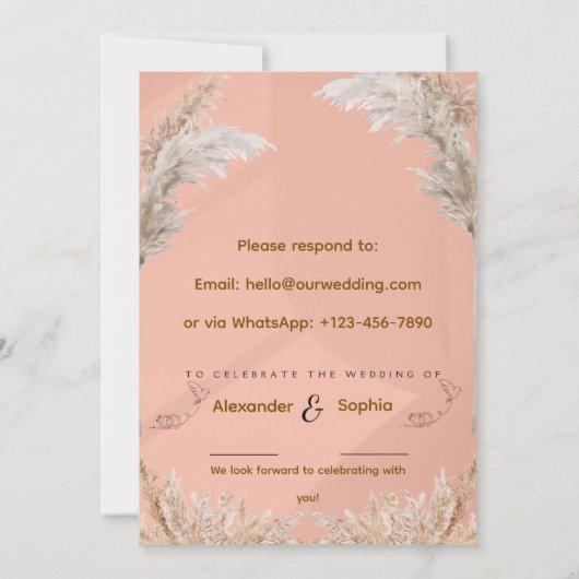 Modern Wedding Invitation | Fully Editable (Dos)