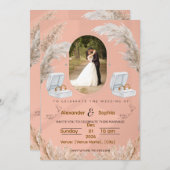 Modern Wedding Invitation | Fully Editable Kaart (Voorkant / Achterkant)