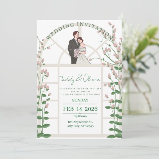 Modern Wedding Invitation Suite (Debout devant)