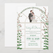 Modern Wedding Invitation Suite (Devant / Derrière)