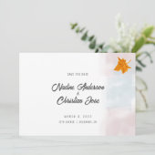 Modern Wedding Invitation Suite Save The Date (Staand voorkant)