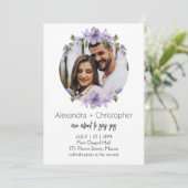 modern wedding invitation, wedding invitation  kaart (Staand voorkant)