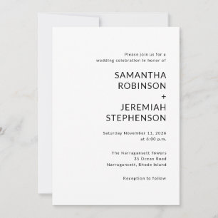 Modern Wedding Kaart
