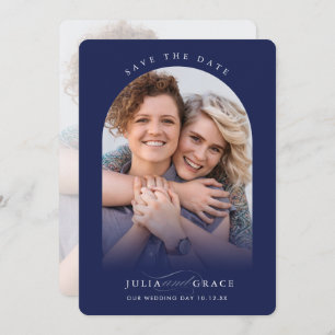 MODERN WEDDING koppel fotoboografie navy Kaart