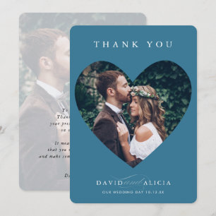 MODERN WEDDING koppel lijst denim blauw Kaart