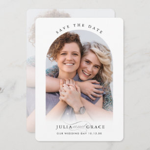 MODERN WEDDING koppel lijst kalligrafie Kaart