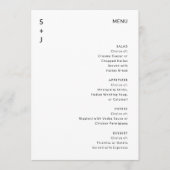 Modern Wedding Menu (Voorkant)
