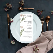 Modern Wedding Menu