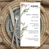 Modern Wedding Menu