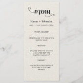 Modern  Wedding Menu (Devant)