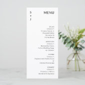 Modern Wedding Menu (Staand voorkant)