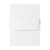 Modern Wedding | Minimalist Clean Simple Photo Uitnodigingen Wikkel (Achterkant Voorbeeld)