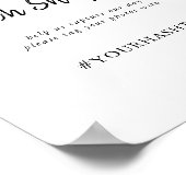 Modern Wedding Oh Snap Sign Poster (Hoek)