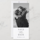 Modern Wedding Photo Save the Date with QR Code (Devant)