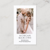 Modern Wedding Photographer Photo Visitekaartje (Voorkant)