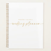 Modern Wedding Planner Gold Glitter Script (Voorkant)