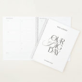 Modern Wedding Planner Notebook "Our Big Day" (Devant avec enveloppe)