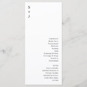 Modern Wedding Programma (Voorkant)