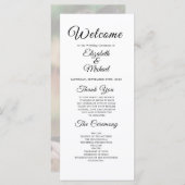 Modern Wedding Programme Programma (Voorkant / Achterkant)