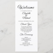 Modern Wedding Programme Programma (Voorkant)