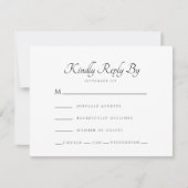 Modern Wedding RSVP Kaartje (Voorkant)