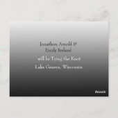 Modern Wedding Save the Date Photo Briefkaart (Achterkant)