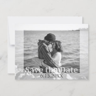 Modern Wedding Save the Date Photo Briefkaart