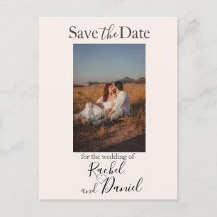 Modern Wedding Save the Date Photo Briefkaart
