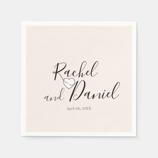 Modern Wedding Servet (Voorkant)