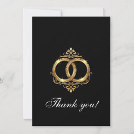Modern Wedding Thank You Card Bedankkaart