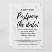 Modern Wedding Uitgesteld Geannuleerd Uitstel Kaart (Voorkant)