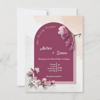 Modern Wedding-uitnodiging Briefkaart