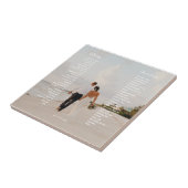 Modern Wedding Vow Art Gift Tegeltje (Zijkant)